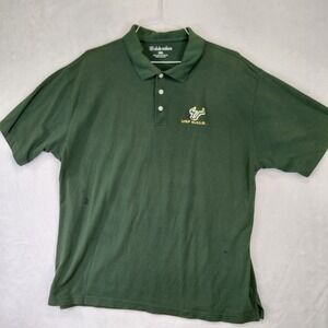 Club Colors USF Bulls Polo Shirt Mens XXL Green Short Sleeve University Florida